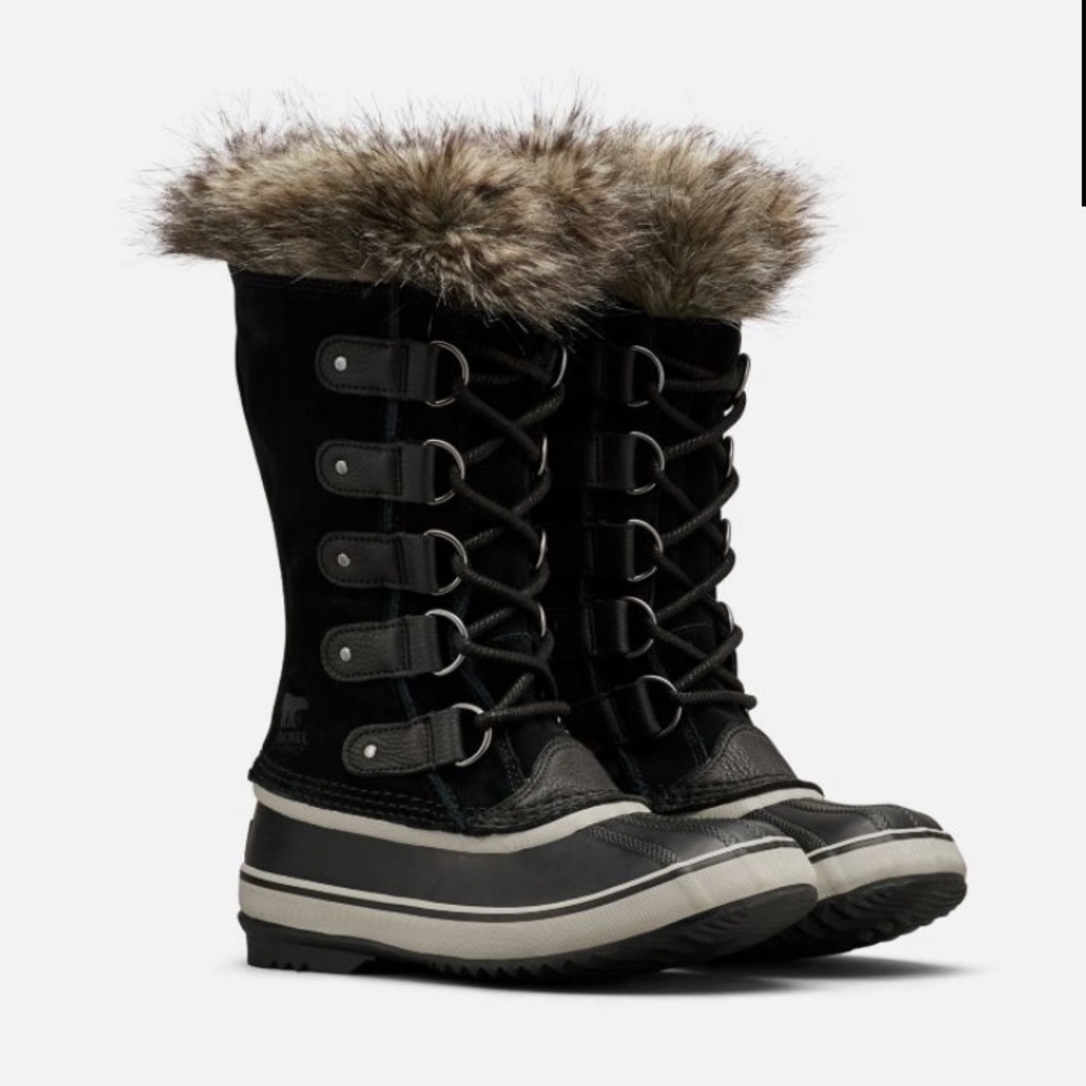 Sorel Joan of arctic black quarry boots new 9